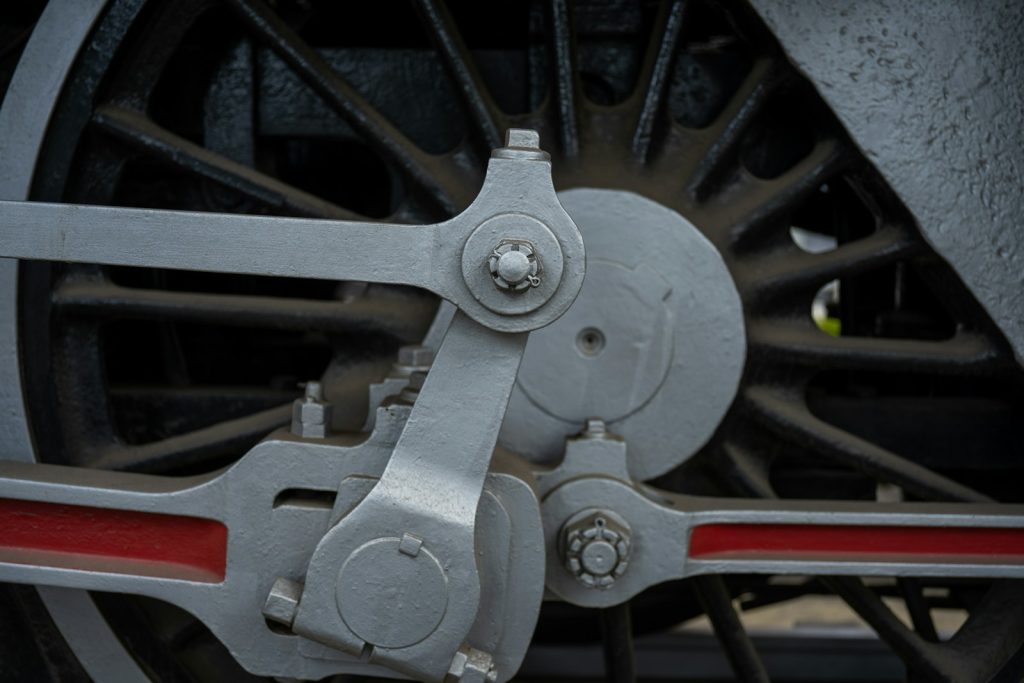 a close up of a bicycle wheel