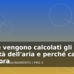 Illustrazione generata per l'articolo Come vengono calcolati gli indici di qualità dell'aria e perché cambiano ogni ora