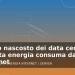 Illustrazione generata per l'articolo Il lato nascosto dei data center: quanta energia consuma davvero Internet