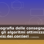 Illustrazione generata per l'articolo La geografia delle consegne rapide: come gli algoritmi ottimizzano i percorsi dei corrieri