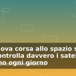 Illustrazione generata per l'articolo La nuova corsa allo spazio spiegata: chi controlla davvero i satelliti che usiamo ogni giorno