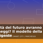 Illustrazione generata per l'articolo Le città del futuro avranno meno parcheggi? Il modello della mobilità intelligente