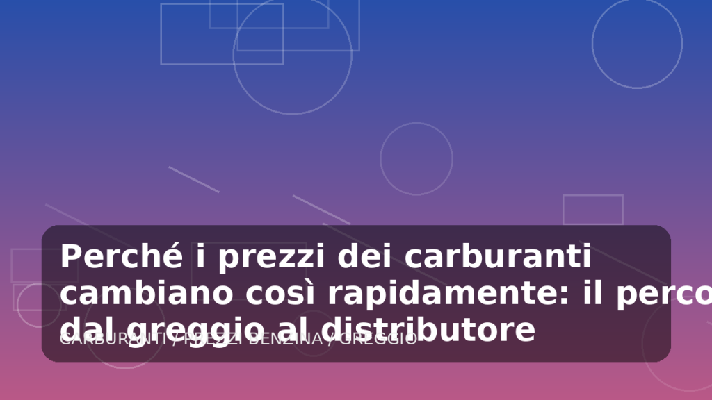 Illustrazione generata per l'articolo Perché i prezzi dei carburanti cambiano così rapidamente: il percorso dal greggio al distributore