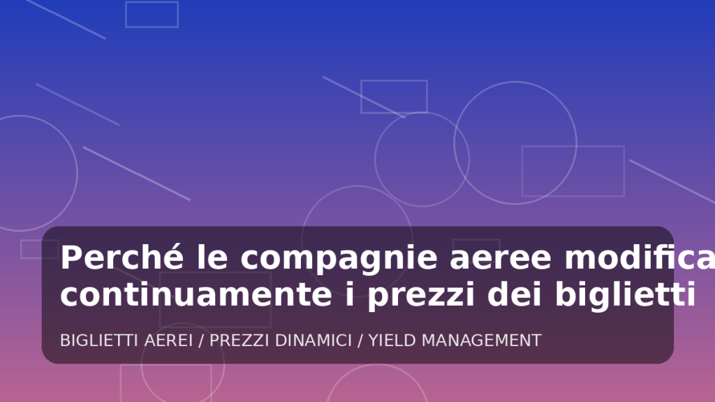 Illustrazione generata per l'articolo Perché le compagnie aeree modificano continuamente i prezzi dei biglietti